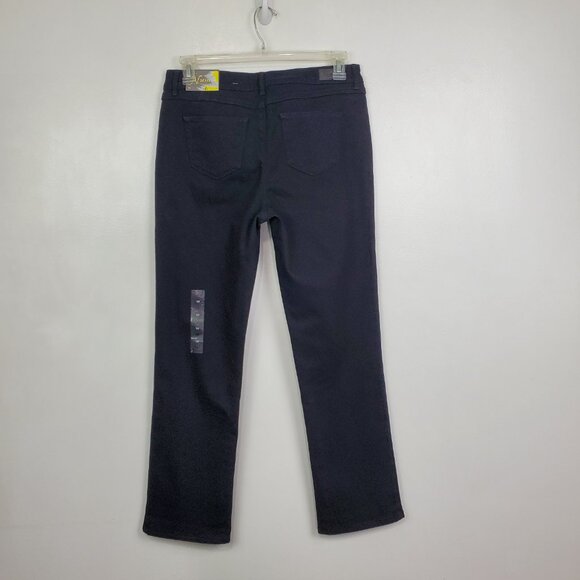 Natural Reflections Fleece Lined Relaxed Straight Leg Jeans NEW NWT Size 10 - Picture 4 of 16